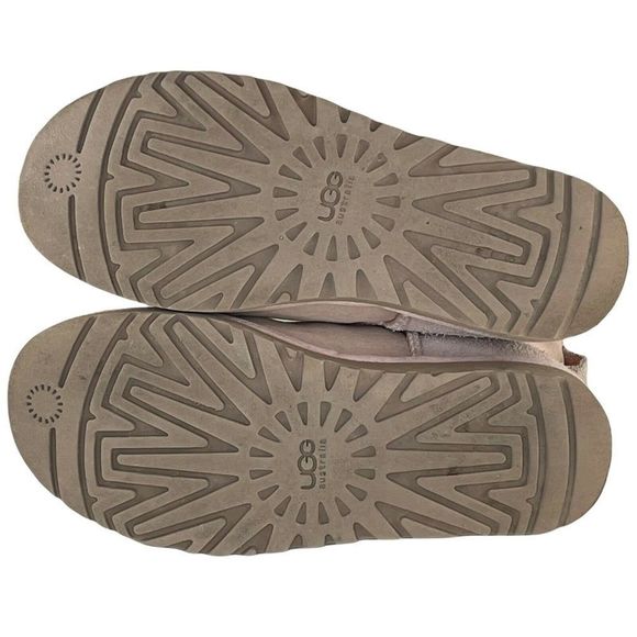 Ugg Australia Womens Sz 6 Mini Boots Pink Breast Cancer Awareness Shiny 1007515 - Picture 8 of 9